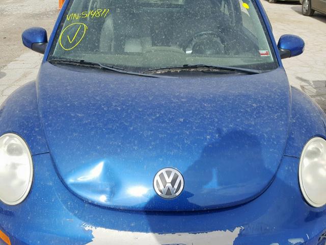 3VWRW31C27M514811 - 2007 VOLKSWAGEN NEW BEETLE Mavi foto 7