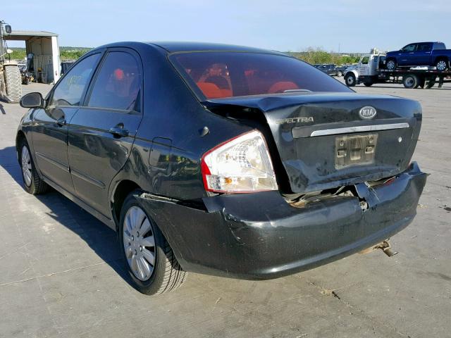 KNAFE121575415414 - 2007 KIA SPECTRA EX BLACK photo 3