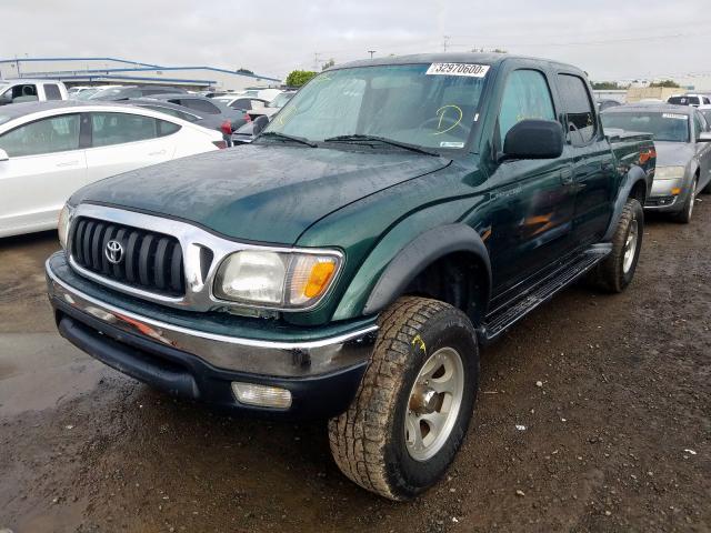 5TEGN92N82Z109046 - 2002 TOYOTA TACOMA DOUBLE CAB PRERUNNER  photo 2