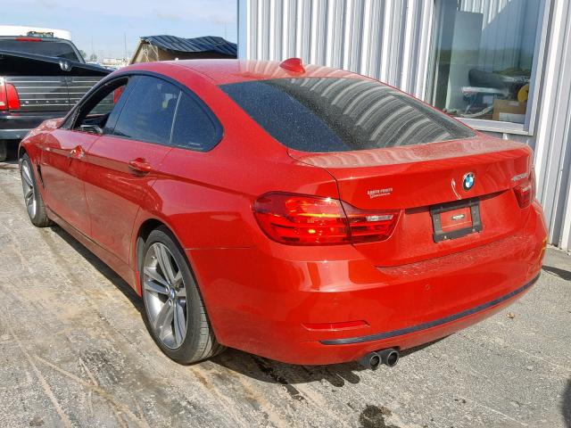 WBA4A5C56FG051910 - 2015 BMW 428 I RED photo 3