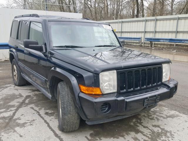 1J8HG48K86C233197 - 2006 JEEP COMMANDER BLACK photo 1