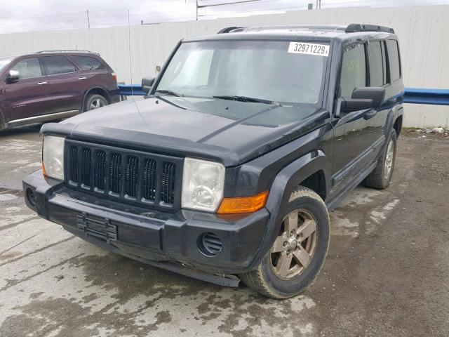 1J8HG48K86C233197 - 2006 JEEP COMMANDER BLACK photo 2