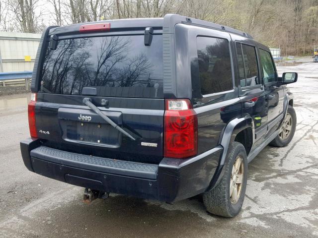 1J8HG48K86C233197 - 2006 JEEP COMMANDER BLACK photo 4