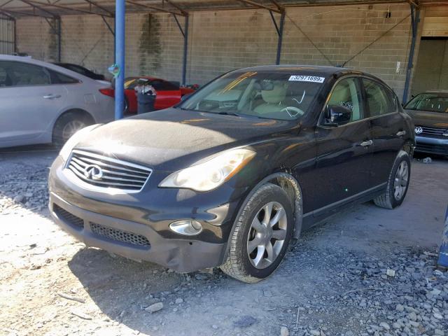 JNKAJ09E58M302130 - 2008 INFINITI EX35 BASE BLACK photo 2