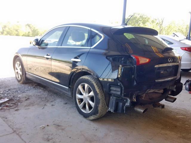 JNKAJ09E58M302130 - 2008 INFINITI EX35 BASE BLACK photo 3