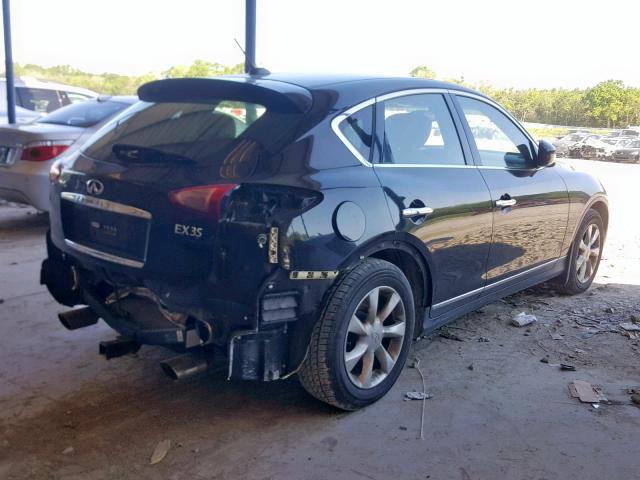 JNKAJ09E58M302130 - 2008 INFINITI EX35 BASE BLACK photo 4