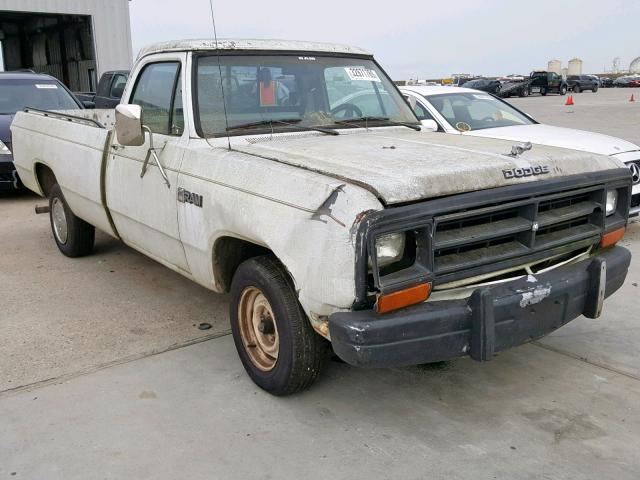 1B7FD14T2HS509242 - 1987 DODGE D-SERIES D WHITE photo 1