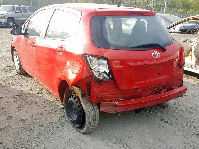 VNKKTUD32GA066377 - 2016 TOYOTA YARIS L RED photo 3