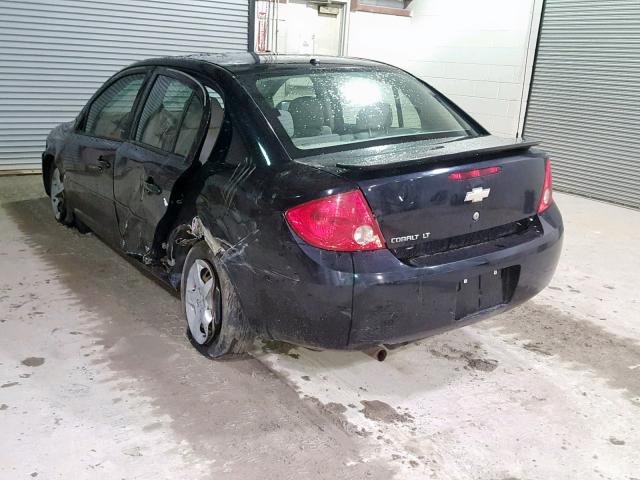 1G1AL58F387347173 - 2008 CHEVROLET COBALT LT BLACK photo 3