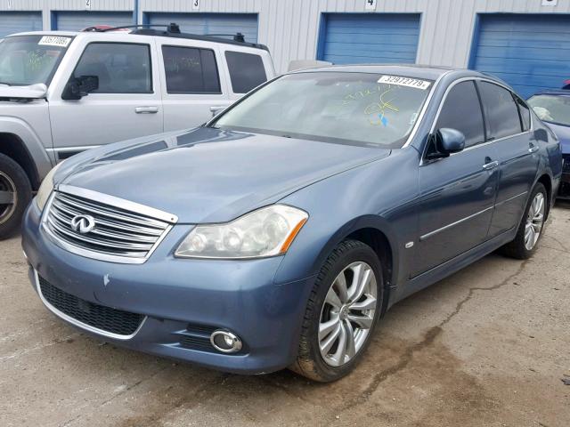 JNKAY01F48M652624 - 2008 INFINITI M35 BASE BLUE photo 2