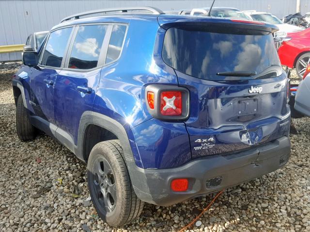 ZACCJBAB9HPE56543 - 2017 JEEP RENEGADE S 蓝色 照片 3