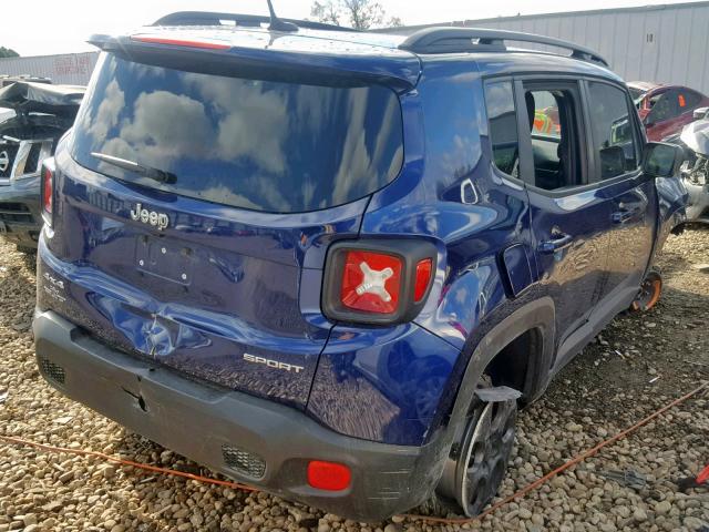 ZACCJBAB9HPE56543 - 2017 JEEP RENEGADE S 蓝色 照片 4