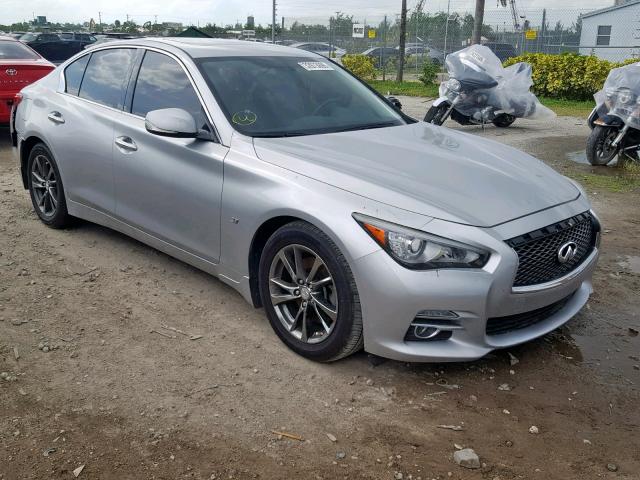 JN1BV7AP0FM344320 - 2015 INFINITI Q50 BASE SILVER photo 1