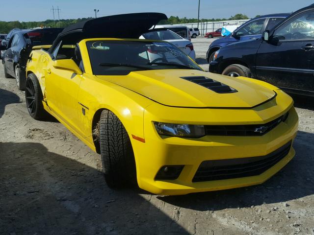 2G1FK3DJ3F9111562 - 2015 CHEVROLET CAMARO 2SS YELLOW photo 1