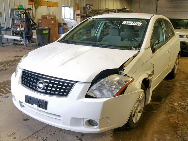 3N1AB61E48L746531 - 2008 NISSAN SENTRA 2.0 WHITE photo 2