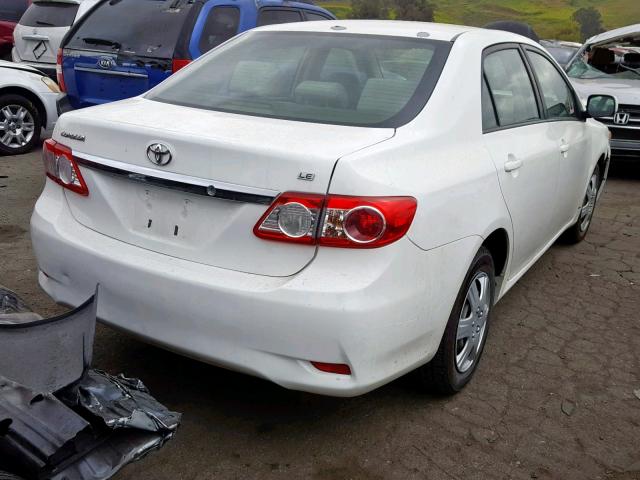 JTDBU4EEXBJ105344 - 2011 TOYOTA COROLLA BA WHITE photo 4