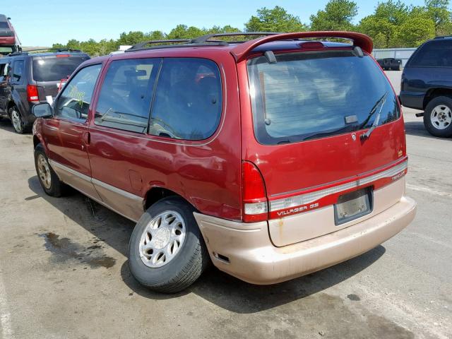 4M2DV1114VDJ64118 - 1997 MERCURY VILLAGER RED photo 3