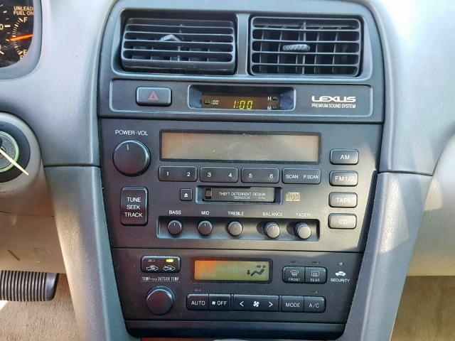 JT8BF22G7V0063860 - 1997 LEXUS ES 300 GRAY photo 9