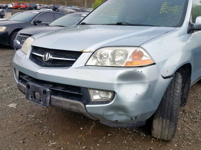 2HNYD18862H541425 - 2002 ACURA MDX TOURIN SILVER photo 9