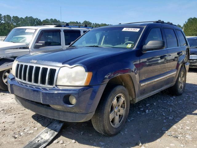 1J4HS58N95C585980 - 2005 JEEP GRAND CHER BLUE photo 2