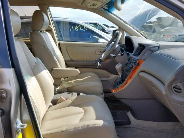 JT6HF10U0Y0109068 - 2000 LEXUS RX 300 GOLD photo 5