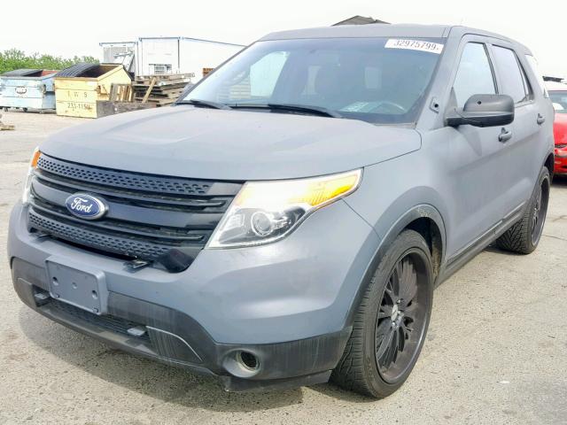 1FM5K8AR4DGC35716 - 2013 FORD EXPLORER P CHARCOAL photo 2