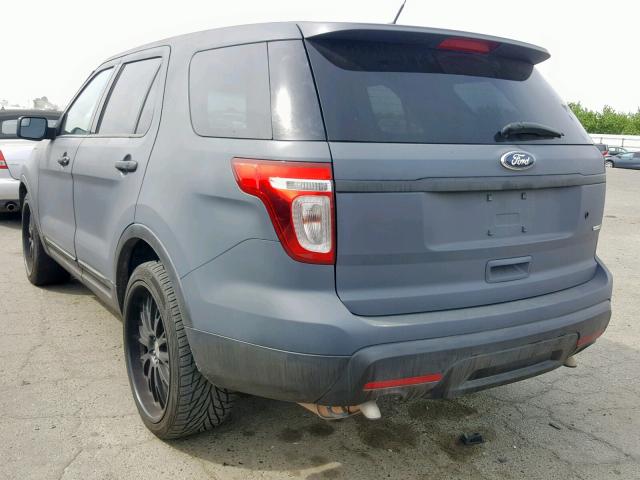 1FM5K8AR4DGC35716 - 2013 FORD EXPLORER P CHARCOAL photo 3