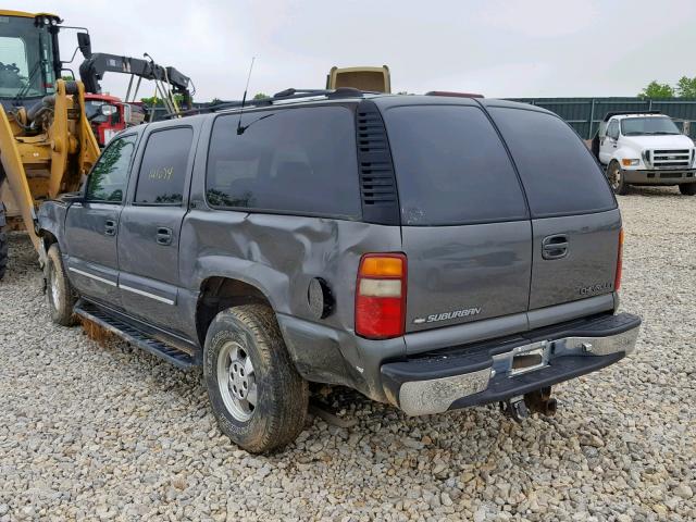 3GNFK16T31G213394 - 2001 CHEVROLET SUBURBAN K GRAY photo 3