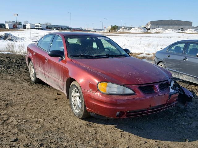 1G2NF52E73C158210 - 2003 PONTIAC GRAND AM S MAROON photo 1