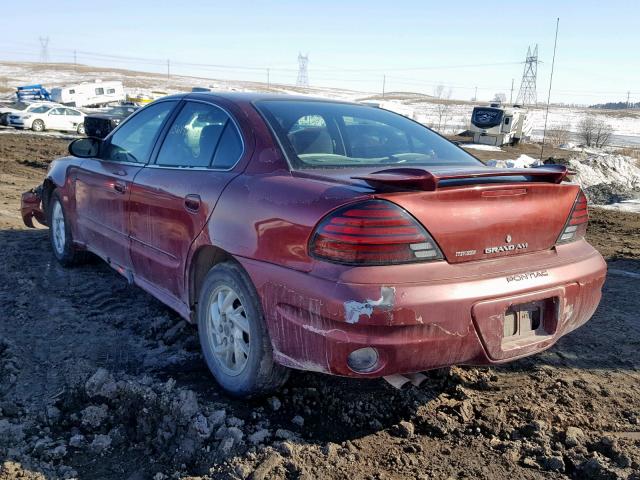 1G2NF52E73C158210 - 2003 PONTIAC GRAND AM S MAROON photo 3