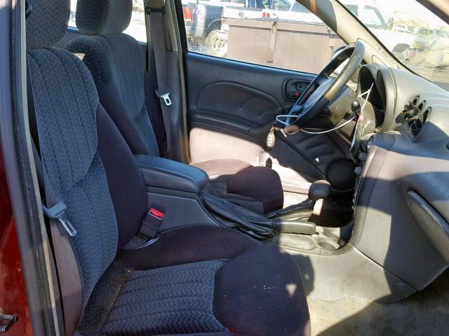 1G2NF52E73C158210 - 2003 PONTIAC GRAND AM S MAROON photo 5