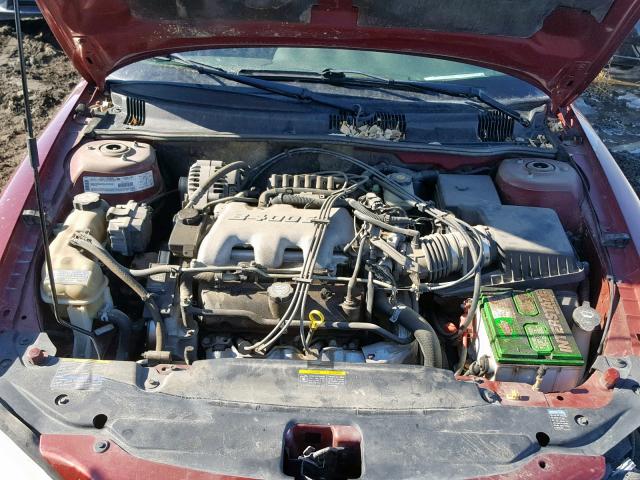1G2NF52E73C158210 - 2003 PONTIAC GRAND AM S MAROON photo 7