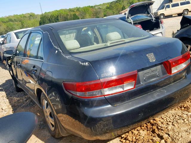 1HGCM56384A130092 - 2004 HONDA ACCORD LX BLACK photo 3