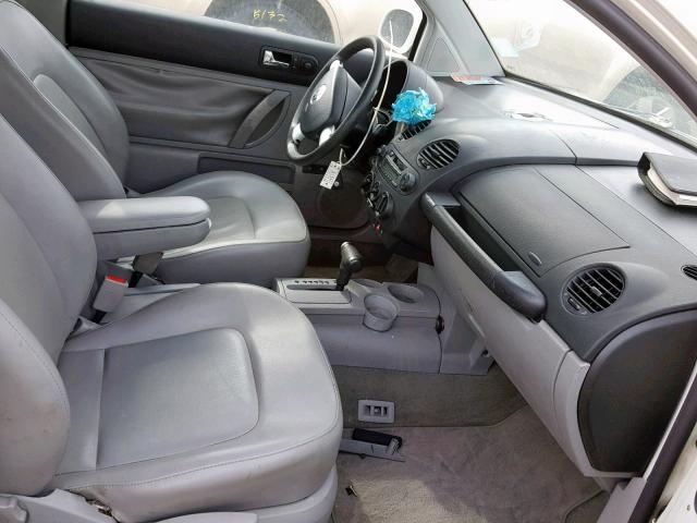 3VWCS21C91M423716 - 2001 VOLKSWAGEN NEW BEETLE თეთრი ფოტო 5
