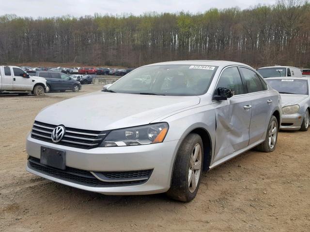 1VWBP7A36CC071712 - 2012 VOLKSWAGEN PASSAT SE SILVER photo 2