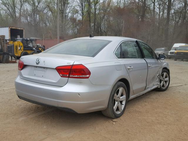 1VWBP7A36CC071712 - 2012 VOLKSWAGEN PASSAT SE SILVER photo 4