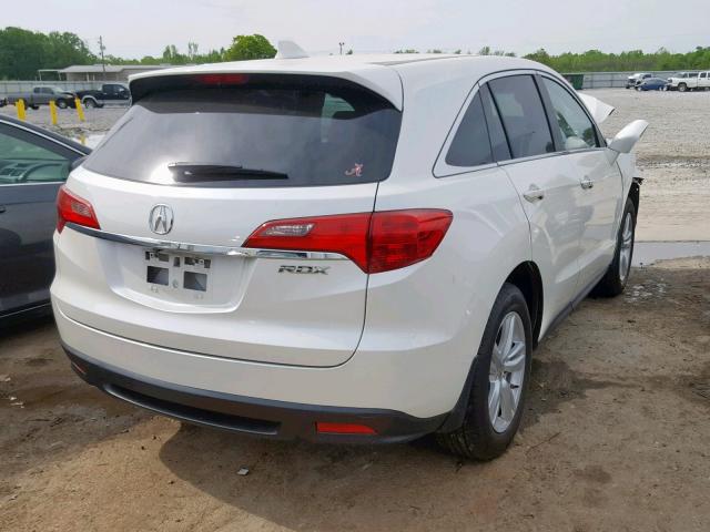 5J8TB3H52EL006544 - 2014 ACURA RDX TECHNO WHITE photo 4