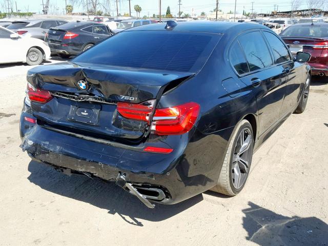 WBA7F0C51GGM20885 - 2016 BMW 750 I BLACK photo 4