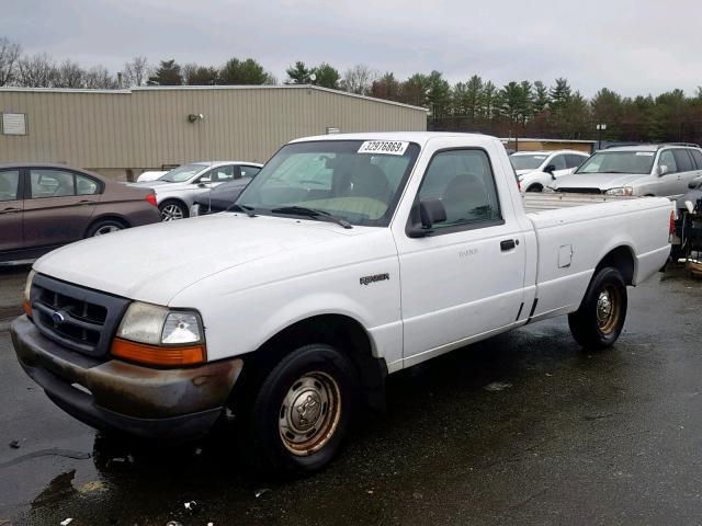 1FTYR10C1XUB07537 - 1999 FORD RANGER WHITE photo 2