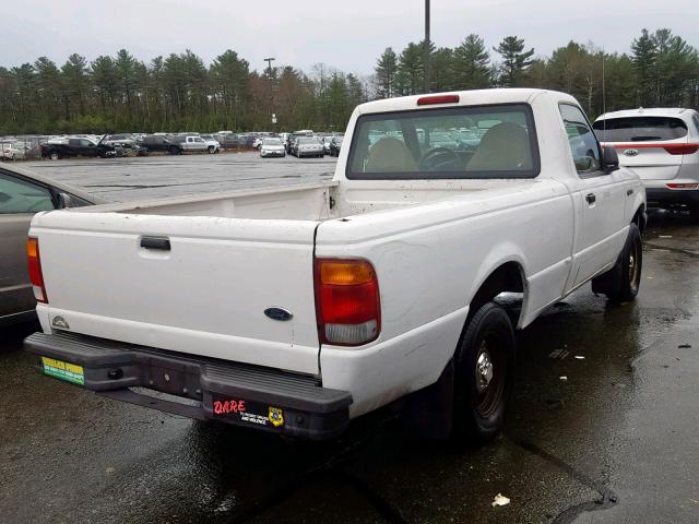 1FTYR10C1XUB07537 - 1999 FORD RANGER WHITE photo 4