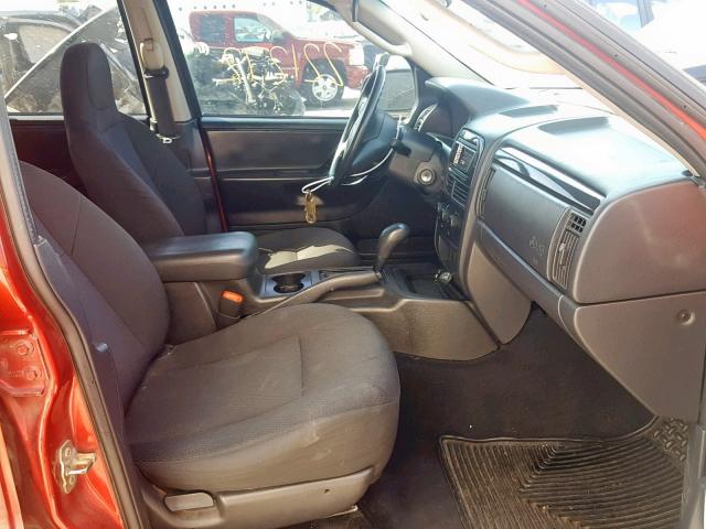 1J4GX48J44C236504 - 2004 JEEP GRAND CHER RED photo 5