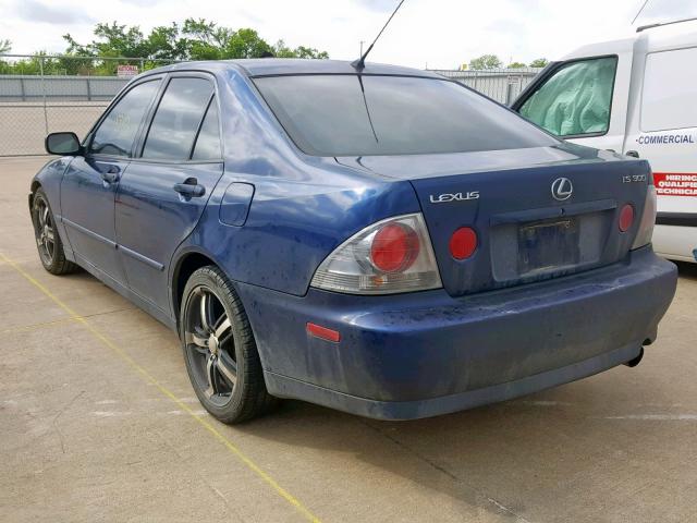 JTHBD192740090369 - 2004 LEXUS IS 300 BLUE photo 3