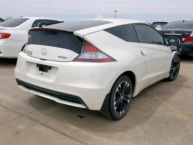 JHMZF1D43FS001731 - 2015 HONDA CR-Z WHITE photo 4