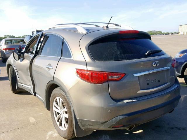 JN8AS1MU7BM711907 - 2011 INFINITI FX35 GRAY photo 3