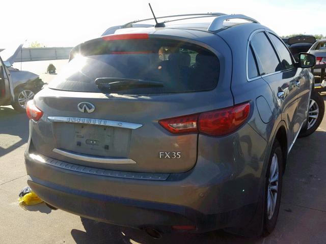 JN8AS1MU7BM711907 - 2011 INFINITI FX35 GRAY photo 4