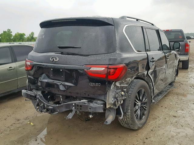 JN8AZ2NF6J9662623 - 2018 INFINITI QX80 BASE BLACK photo 4