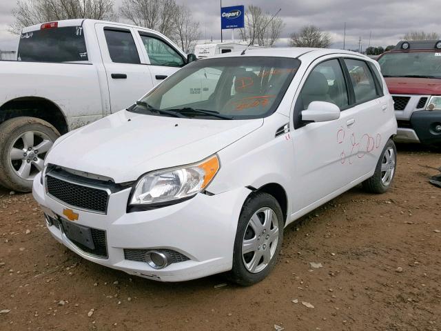 KL1TG6DE7BB253008 - 2011 CHEVROLET AVEO LT WHITE photo 2