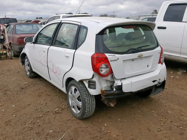 KL1TG6DE7BB253008 - 2011 CHEVROLET AVEO LT WHITE photo 3