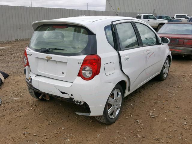 KL1TG6DE7BB253008 - 2011 CHEVROLET AVEO LT WHITE photo 4