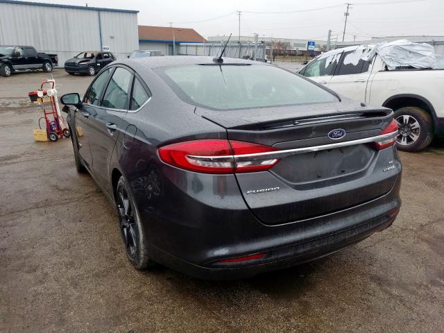 3FA6P0LU3JR234550 - 2018 FORD FUSION SE HYBRID  photo 3